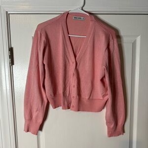 Grace Karin cropped cardigan, pink size 2xl.
